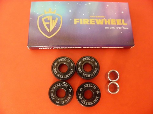 4 x ABEC 11 Scooter, Skateboard Bearings Black shields + Bearing Spacers - Picture 6 of 24