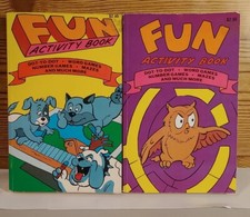 Lot of 2- Vintage 1983 Fun Activity Book Modern Publishing- unused