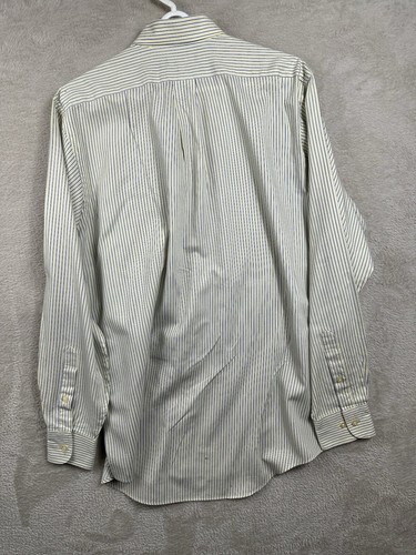 Camicia Chaps Ralph Lauren uomo taglia M a righe gialle manica lunga - Foto 2 di 9