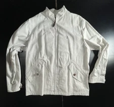 Kinloch Anderson Scotland Mens Full Zip Medium Jacket Beige + Buttons