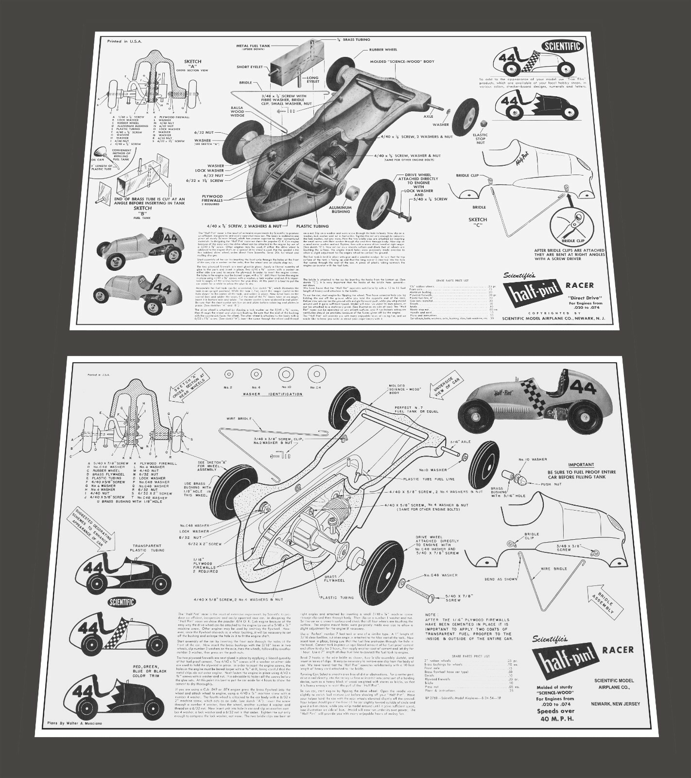 Vintage Half-Pint Tether Car Instructions | eBay