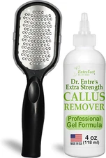 Dr. Entre'S Callus Remover Gel & Foot File: Extra Strength Callus Remover for Fe