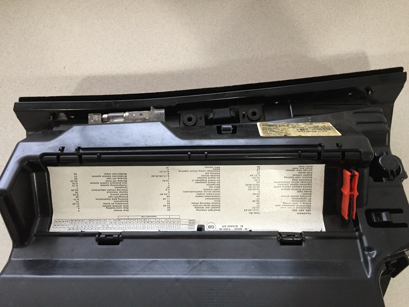20002006 BMW X5 E53 GLOVE BOX OEM PART eBay