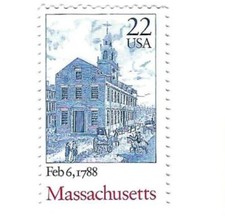 STAMP US SCOTT 2341 "Massachusetts Old Statehouse" 22 CENT 1988 MNH