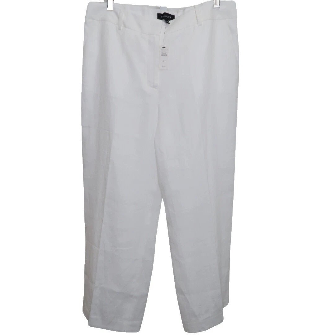 Pantalones de lino Talbots Formal para mujeres