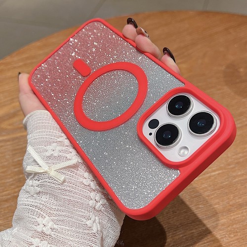 Mag Safe Luxury Glitter Shockproof Case For iPhone 16 Pro Max 16e 15 14 13 12 - Picture 9 of 24