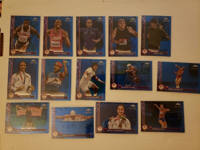 2024 Topps Chrome US Olympic Paralympic Hopefuls Blue Refractors #/150 *You Pick