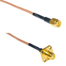 RG316 SSMA Male to SMA FEMALE FLANGE RF Cable Rapid-SHIP LOT