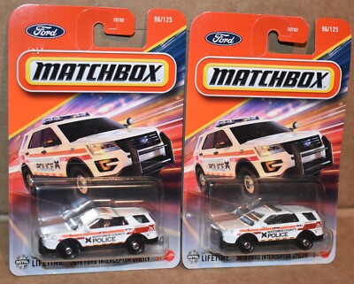 Matchbox 2016 FORD INTERCEPTOR UTILITY 96/125 LOT 2 NEW