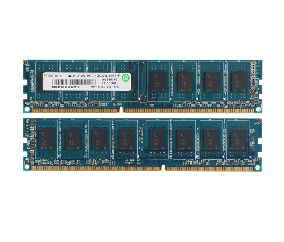 Tested Ramaxel 10X 4GB DDR3 2RX8 PC3-10600U 1333MHz DIMM Desktop Memory RAM New - Image 4 of 4