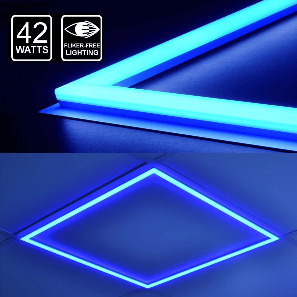 Panel light 2x2 outlet