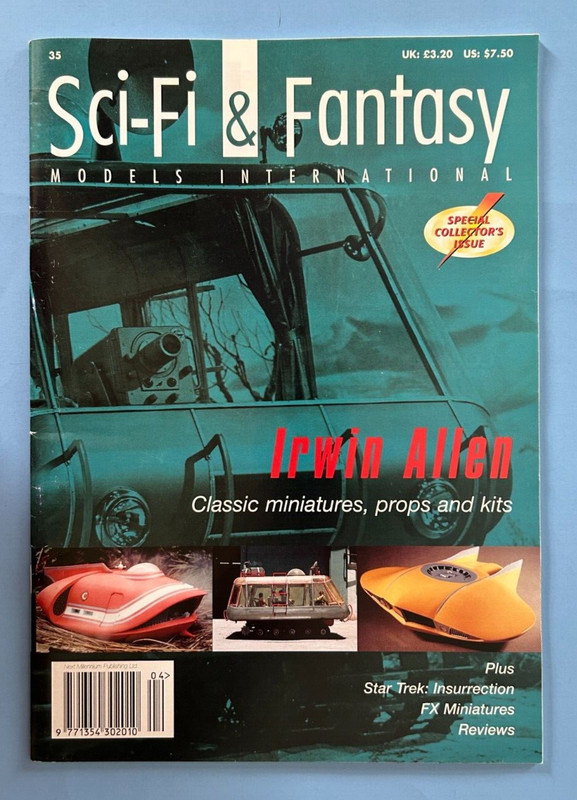 SCI-FI & FANTASY MODELS INT'L #35 1999 Magazine Back Issue UK IRWIN ALLEN SPEC