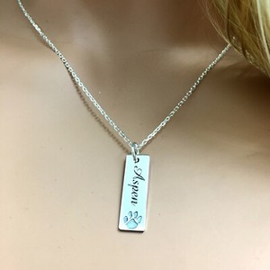 personalized dog pendant