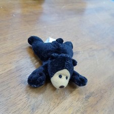 Vintage Toys R Us Black Bear Miniature Plush Toy 2001 Animal Alley