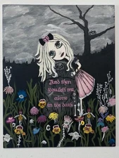 And Then You Left Gothic Deviant Pop Surrealism Fantasy ORIGINAL PAINTING OOAK