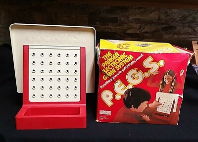 Vintage 1978 PEGS Parker Electronic Game System by Parker Brothers P.E.G.S.