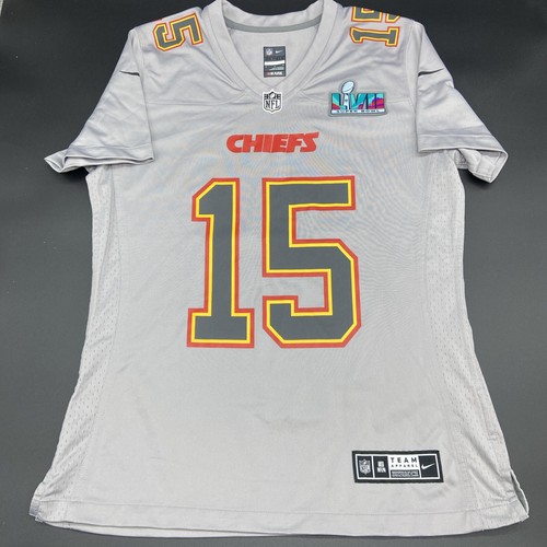 Patrick Mahomes Chiefs Jersey Women Medium Gray LVII Super Bowl Nike *FAST SHIP*