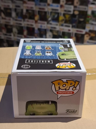 607 Frankenstein (w/ Flower) Glow in the Dark Funko pop vinyl Monsters Exclusive - Picture 5 of 8