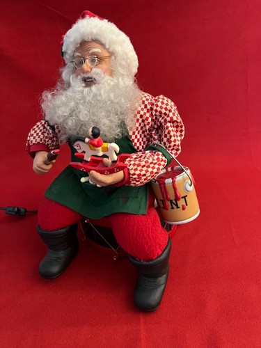 "Juguetes de pintura animados de Papá Noel 1995 vintage - 13"" de alto - creaciones navideñas" - Imagen 2 de 19
