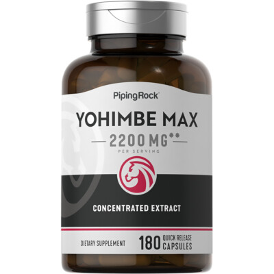 #ad Yohimbe Extract for Men 2200 mg 180 Capsules Non GMO By Piping Rock $15.99