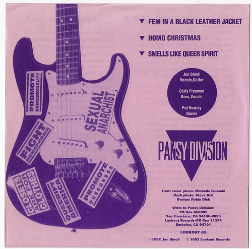 PANSY DIVISION smells like queer spirit NIRVANA song / homo xmas 45RPM_MINT | eBay