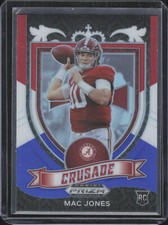 2021 Panini Prizm Draft Picks Collegiate #170 Mac Jones Red White and Blue