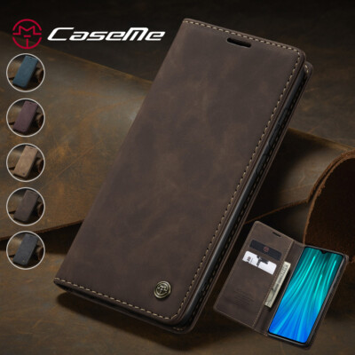 Slim Leather Wallet Case Flip Cover for Xiaomi Redmi Note8/9s/10s/11s/12s/13 Pro