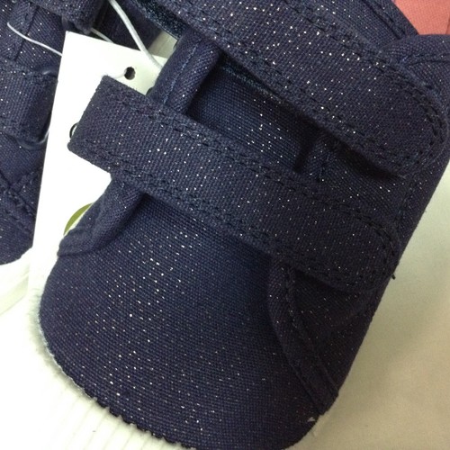 Cat & Jack Toddler Girls Madge Sneakers Navy Blue White Soles - Picture 3 of 5