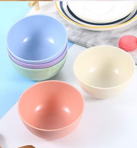 Cereal Bowls-Set of 5 Wheat Straw Fiber Bowls Unbreakable free shipping US - Imagen 10 de 10