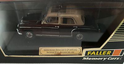 Faller Memory Cars 1/43 – Mercedes Benz 220S 'Ponton' #4325 – Modèle Réduit Monté – Neuf