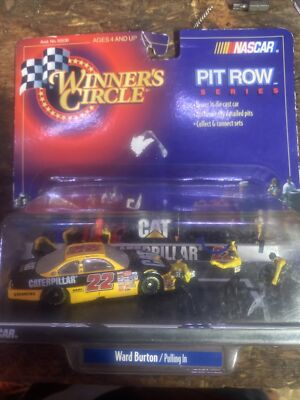 Winners Circle Pit Row Crew Dewal Nascar Hotwheels 22 Cat Driver In Car