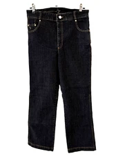 AZ Jeans Black 30" Waist x 31" Inseam x 11" Rise USA 97% Cotton and 3% Spandex