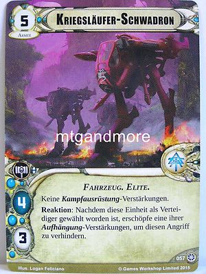 Warhammer 40000 Conquest LCG - 1x #057 Kriegsläufer-Schwadron - Zerfetzen und Ve