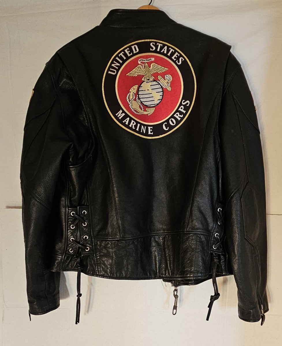 ジャケット・アウター Vintage / Military Leather Blouson Vintage Wilsons Leather Marine Corps Leather Biker Jacket w