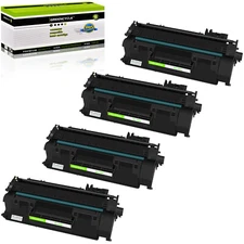 4PK CE505A 05A Toner Cartridge for HP LaserJet P2050 P2055 P2055d P2055dn P2055x
