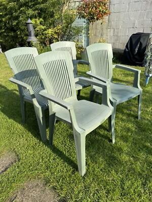 outdoor plastic high back chairs