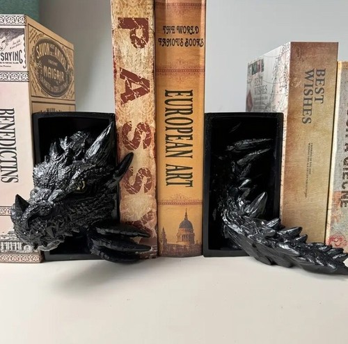 Dragon Emerging Smaug Book Nook Figure 3D Printed Collectible - Picture 2 of 4