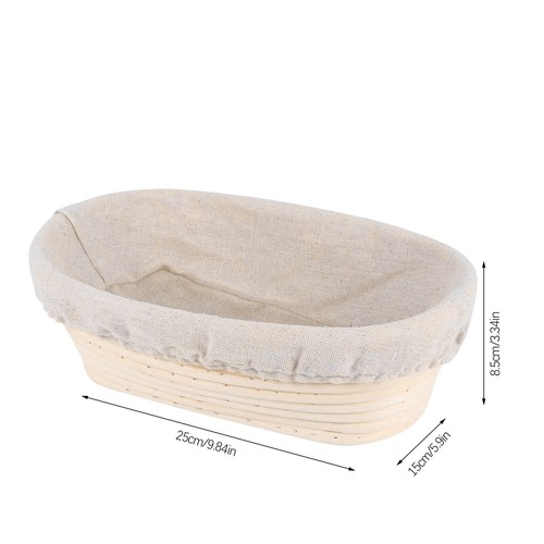 Proofing Basket Round Oval Baking Dough Basket Rattan Sourdough Baskets - Picture 6 of 8