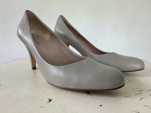 Massimo Baldi Light Gray Pump Heels Made in Italy Women's Size 41 / 10 - Picture 9 of 13