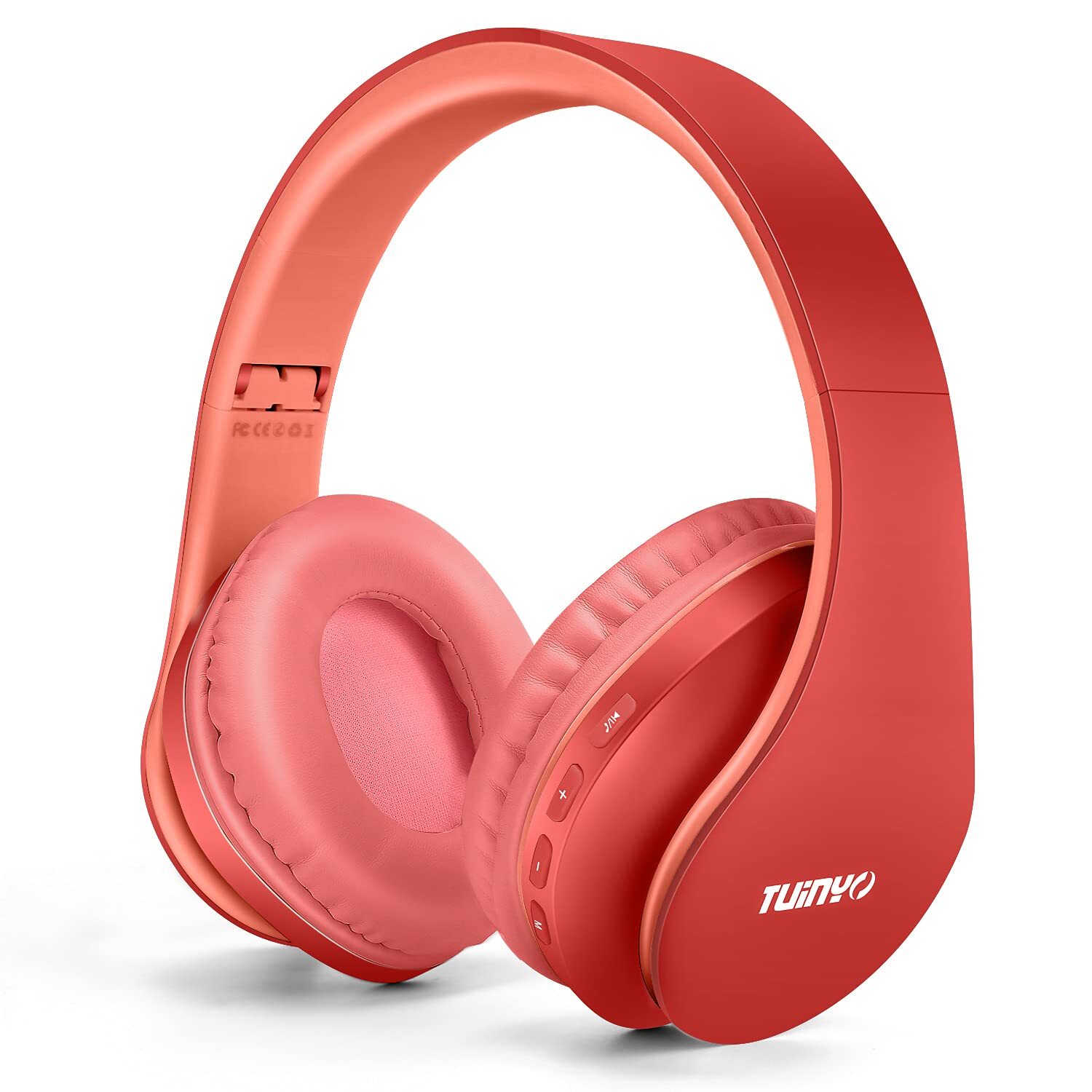 TUINYO Wireless Over-Ear Bluetooth Headphones with Microphone Foldable Design for Comfortable Listening