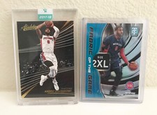 2017-2018 Panini TCert Andre Drummond Laundry Tag 1/1 and Absolute Mag - Pistons