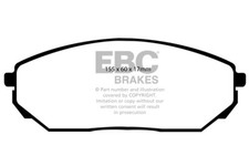 Ebc Greenstuff Front Brake Pads For Kia Sorento 3.5 2002 06