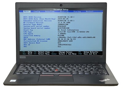 Lenovo ThinkPad L390 Laptop 13,3'' Quad i5 8265U 8GB RAM 256GB NVMe WLAN HDMI LE4