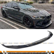 Carbon Fiber MHC Style Front Bumper Splitter Lip For 21-26 BMW G80 M3 G82 G83 M4