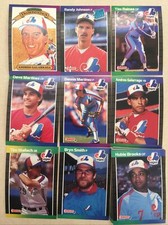 1989 Donruss Montreal Expos Complete Team Set! Randy Johnson Rookie ++