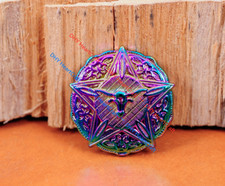 5X Unique Sharp Colorful Plated Western Texas Star Longhorn Leathercraft Conchos