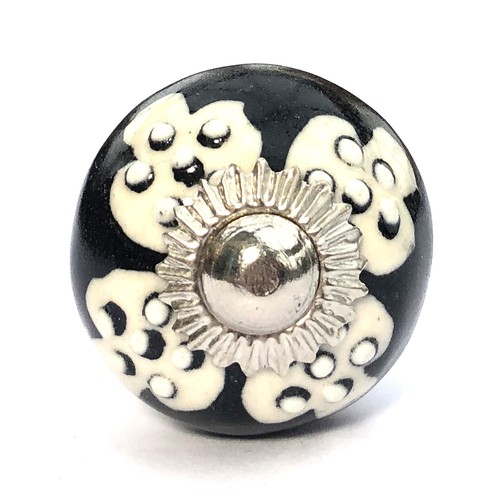 Small chic cupboard door knobs handles drawer pulls. Ceramic knobs and glass - Picture 88 of 109