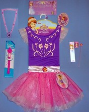DISNEY SOFIA THE FIRST COSTUME-BALLET-TUTU-LEOTARD-4-6X-DANCE RIBBON-BONUS GIFTS