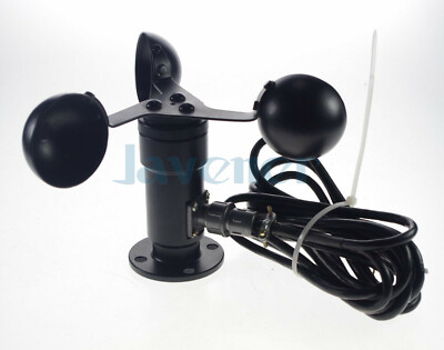 Signal Aluminium Wind Speed Sensor Anemometer Three Cups 0-5V/4-20mA/RS485/Pulse