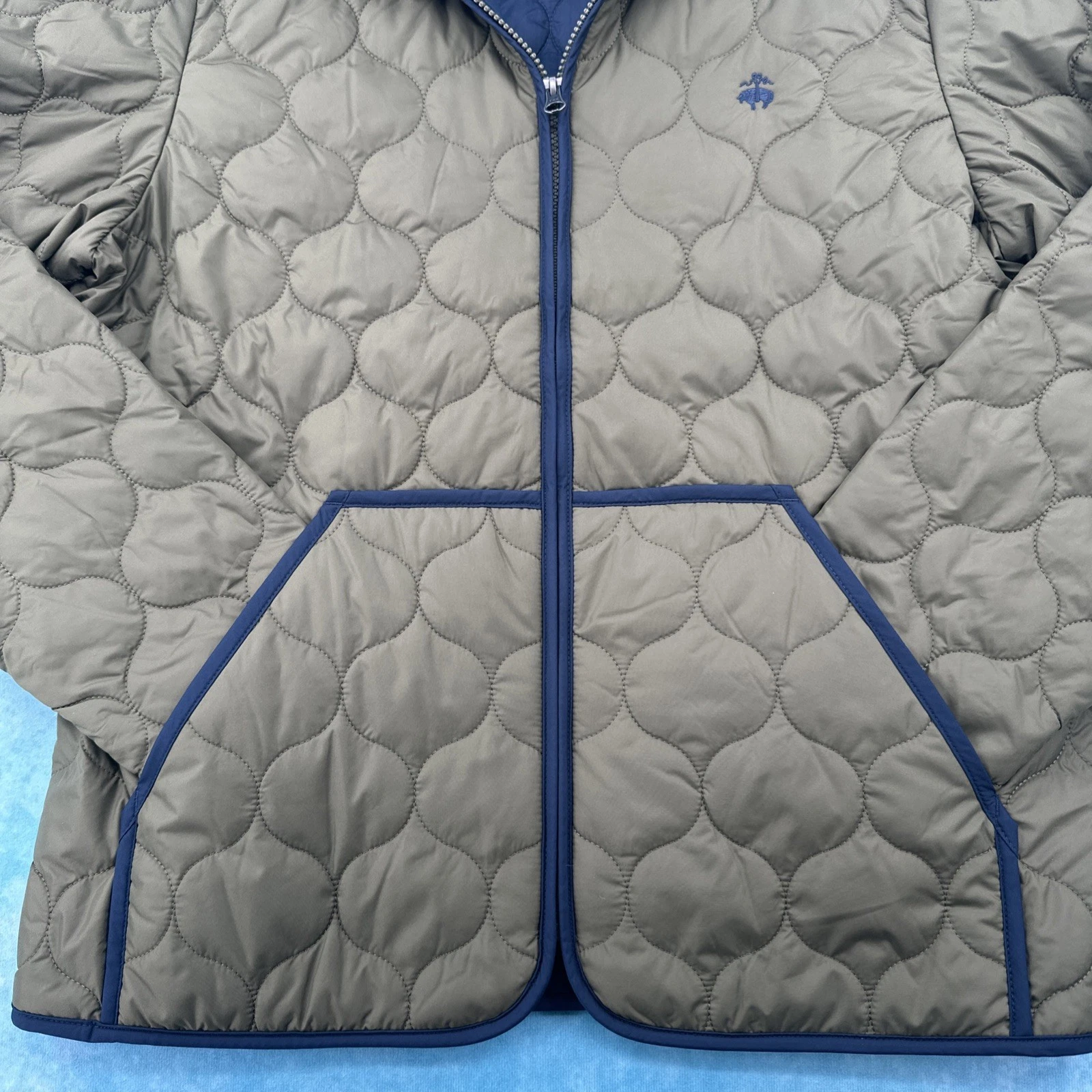 NWT Brooks Brothers Thermore Insulated Onion Quilted Jacket Medium Green NWT image 5